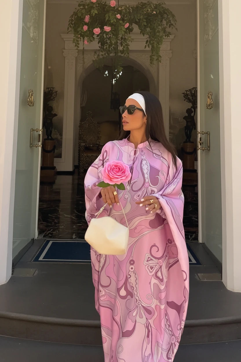Robe Kaftan Longue Oversize Femme